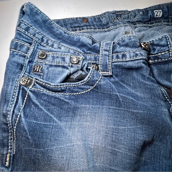 MISS ME VINTAGE 28x31 SUNNY BOOT CUT GIRLS WOMEN'S DENIM FADED DISTRESSED JEANS - Picture 5 of 12